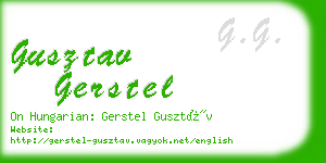 gusztav gerstel business card